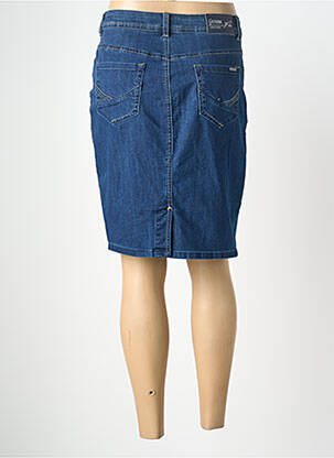Jupe mi-longue taille normale bleu GEVANA femme