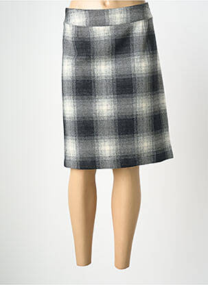 Jupe mi-longue taille normale noir GEVANA femme