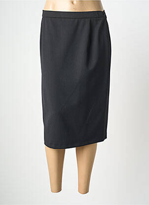 Jupe mi-longue taille normale noir QUATTRO femme
