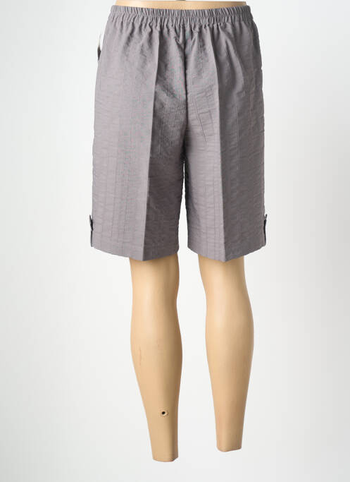 Bermuda taille élastique taille normale gris GEVANA femme