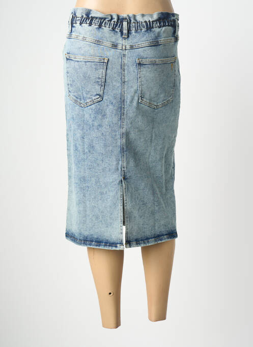 Jupe mi-longue taille normale bleu YEST femme