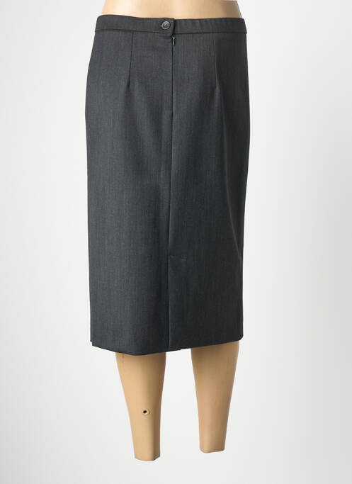 Jupe mi-longue taille normale gris GEVANA femme