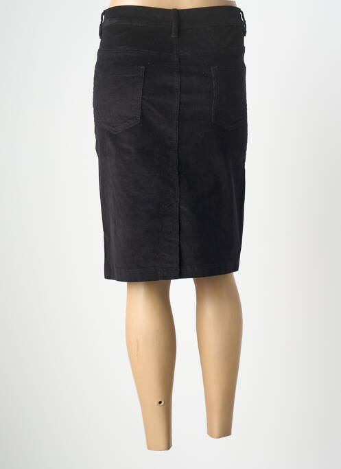 Jupe mi-longue taille normale noir GEVANA femme
