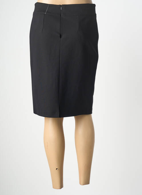 Jupe mi-longue taille normale noir GEVANA femme