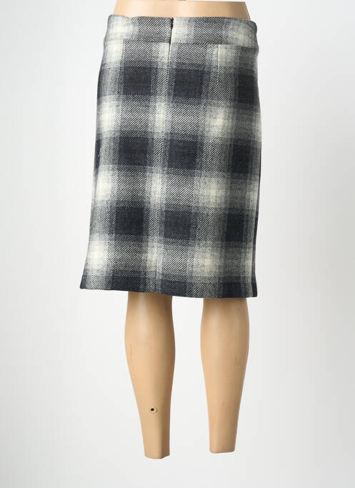 Jupe mi-longue taille normale noir GEVANA femme