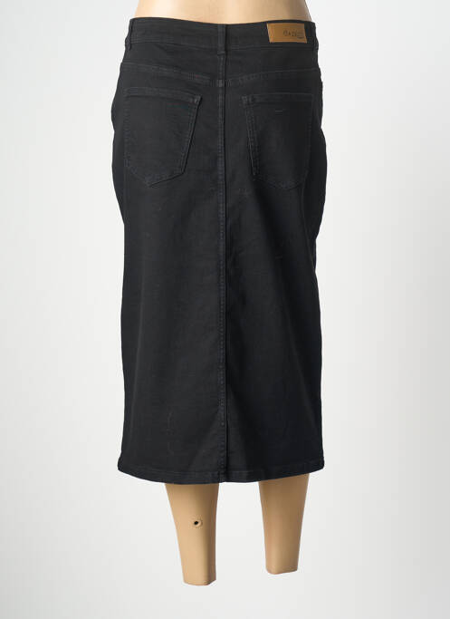 Jupe mi-longue taille normale noir YEST femme