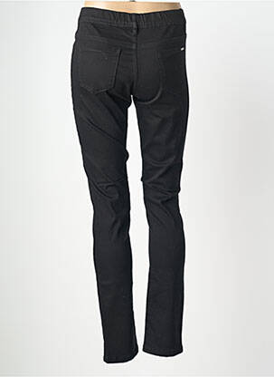 Pantalon slim taille élastique noir GEVANA femme
