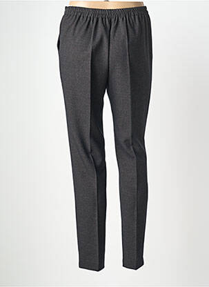 Pantalon slim taille élastique gris GEVANA femme