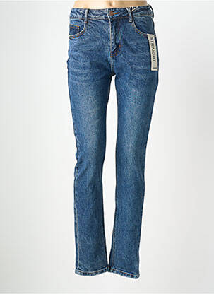 Jeans coupe slim poches bleu LAULIA femme