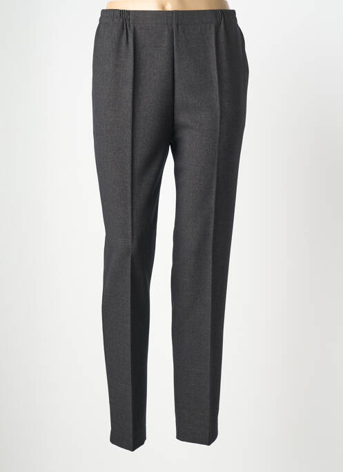Pantalon slim taille élastique gris GEVANA femme