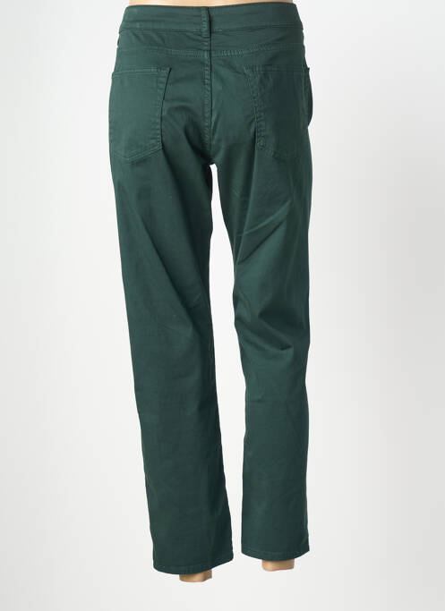 Pantalon 7/8 fermeture zippée sous rabat boutonné vert GEVANA femme