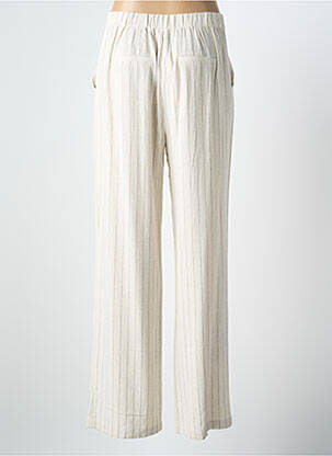 Pantalon large fermeture zippée sous rabat boutonné taille normale beige ESQUALO femme