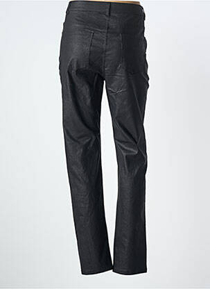 Pantalon slim tissage enduit taille normale noir GEVANA femme