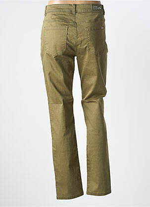 Jeans coupe slim stretch taille normale vert GEVANA femme