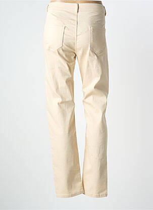 Jeans coupe slim stretch taille normale beige GEVANA femme