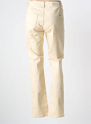 Jeans coupe slim stretch taille normale beige GEVANA femme