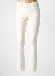Pantalon slim taille normale taille normale beige GEVANA femme