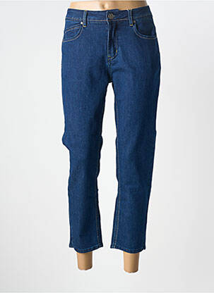 Jeans coupe slim tissage brut taille normale bleu GEVANA femme