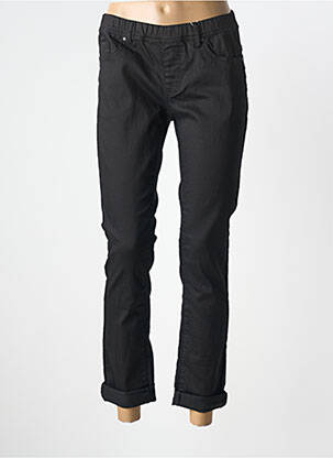 Jegging tissage popeline taille normale noir GEVANA femme