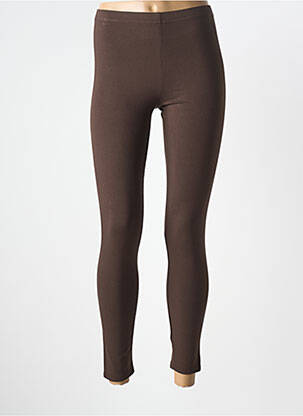 Legging tissage jersey taille normale marron RENDEZ-VOUS femme
