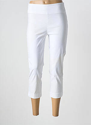 Pantacourt stretch taille normale blanc YEST femme