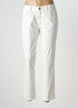 Pantalon 7/8 tissage popeline taille normale beige LE PETIT BAIGNEUR femme