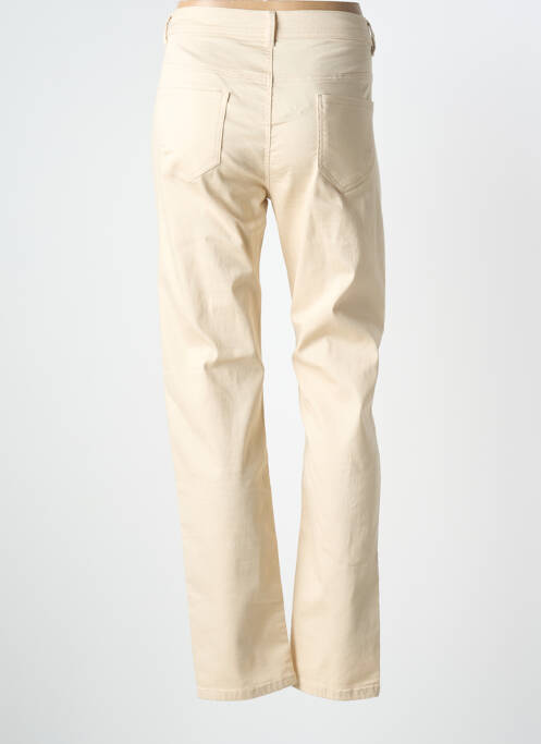 Jeans coupe slim stretch taille normale beige GEVANA femme