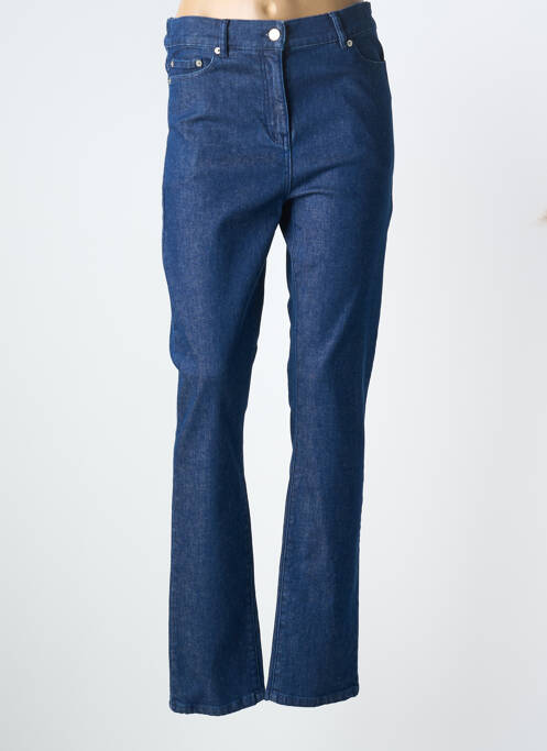 Jeans coupe slim tissage brut taille normale bleu GEVANA femme