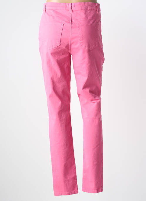 Jeans coupe slim stretch taille normale rose YEST femme