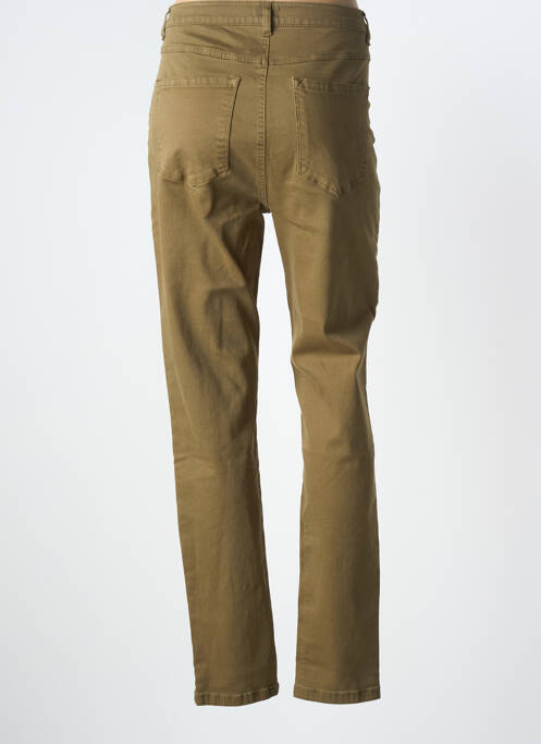 Jeans coupe slim taille normale taille normale vert YEST femme