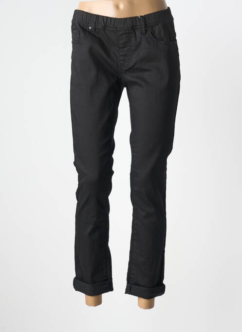 Jegging tissage popeline taille normale noir GEVANA femme