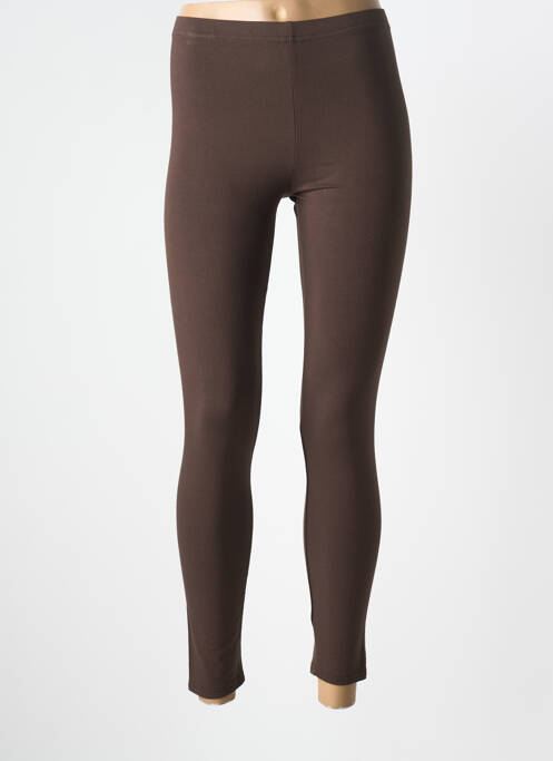 Legging tissage jersey taille normale marron RENDEZ-VOUS femme