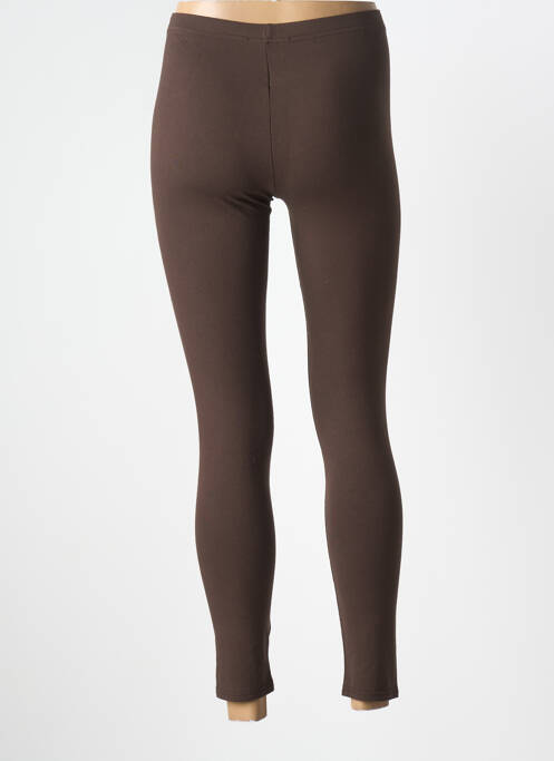 Legging tissage jersey taille normale marron RENDEZ-VOUS femme