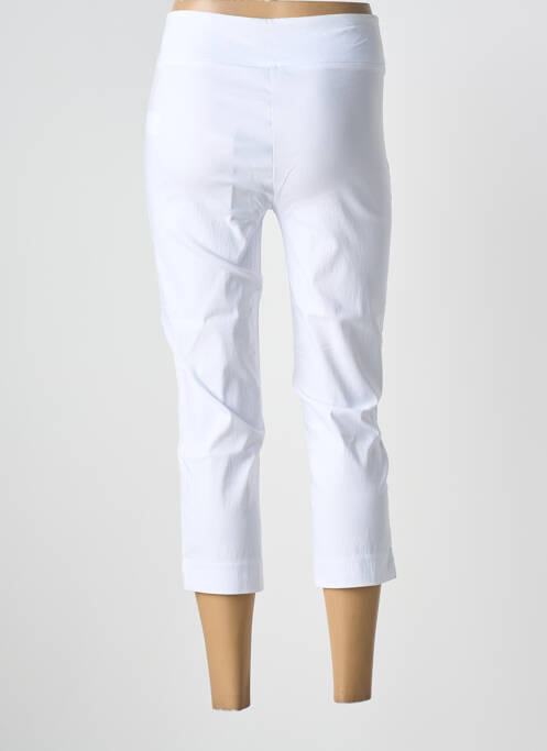 Pantacourt stretch taille normale blanc YEST femme