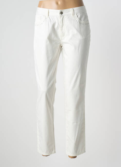 Pantalon 7/8 tissage popeline taille normale beige LE PETIT BAIGNEUR femme