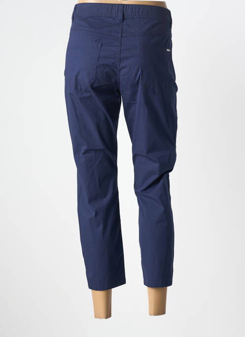 Pantalon 7/8 taille élastique taille normale bleu GEVANA femme