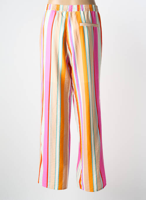 Pantalon large tissage crêpe taille normale orange ESQUALO femme