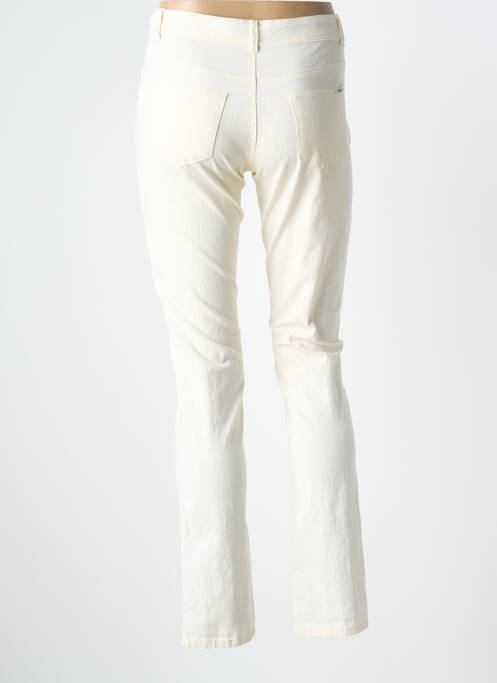 Pantalon slim taille normale taille normale beige GEVANA femme
