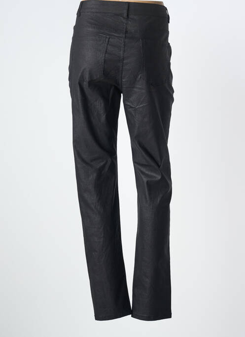 Pantalon slim tissage enduit taille normale noir GEVANA femme
