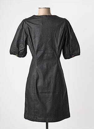 Robe mi-longue manches courtes manches courtes noir CREAM femme