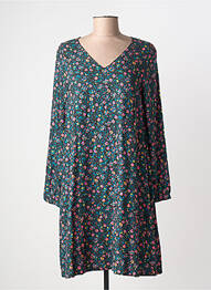 Robe mi-longue imprimé fantaisie manches longues bleu LA FIANCÉE femme