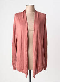 Gilet manches longues manches longues rose LA FIANCEE DU MEKONG femme