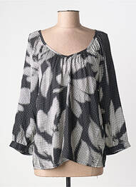 Blouse imprimé fantaisie manches longues noir CREAM femme