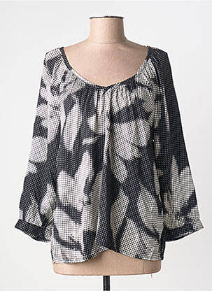 Blouse imprimé fantaisie manches longues noir CREAM femme