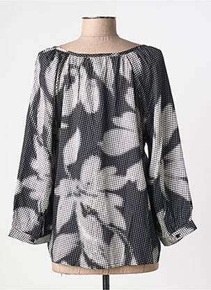 Blouse imprimé fantaisie manches longues noir CREAM femme