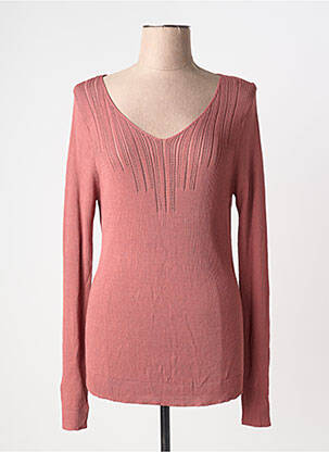 Pull coupe cintrée manches longues rose LA FIANCEE DU MEKONG femme