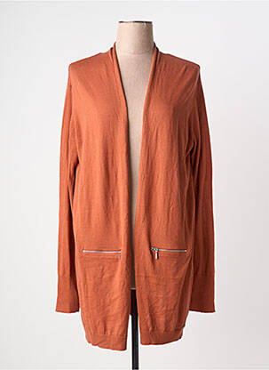 Gilet manches longues manches longues orange DDP femme