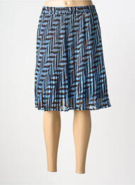 Jupe mi-longue taille normale bleu CREAM femme