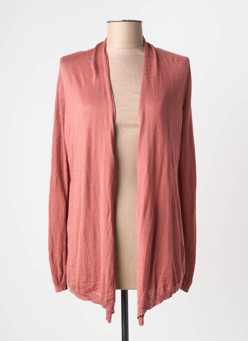 Gilet manches longues manches longues rose LA FIANCEE DU MEKONG femme