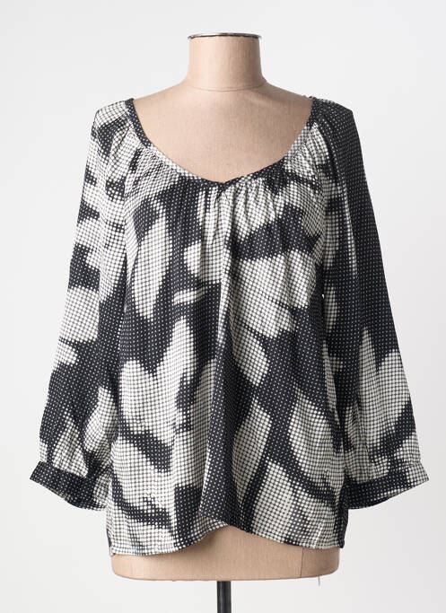 Blouse imprimé fantaisie manches longues noir CREAM femme